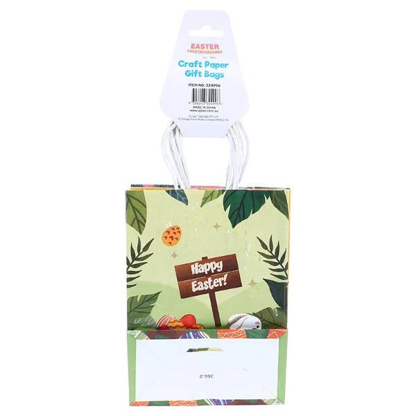 4 Pack Easter Egg Hunt Craft Paper Bags - 21cm x 15cm x 8cm - Image 4