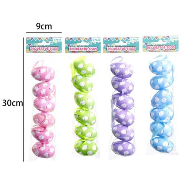 6 Pack Easter Printed Eggs - 4cm x 6cm - Image 4