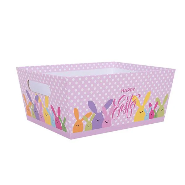 Medium Easter Paper Basket - 27.5cm x 21.5cm x 12cm - Image 3