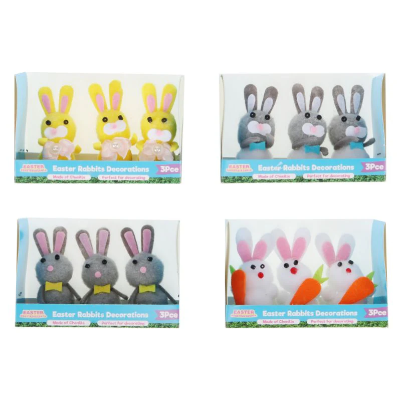 3 Pack Easter Rabbit - 7cm - Image 8