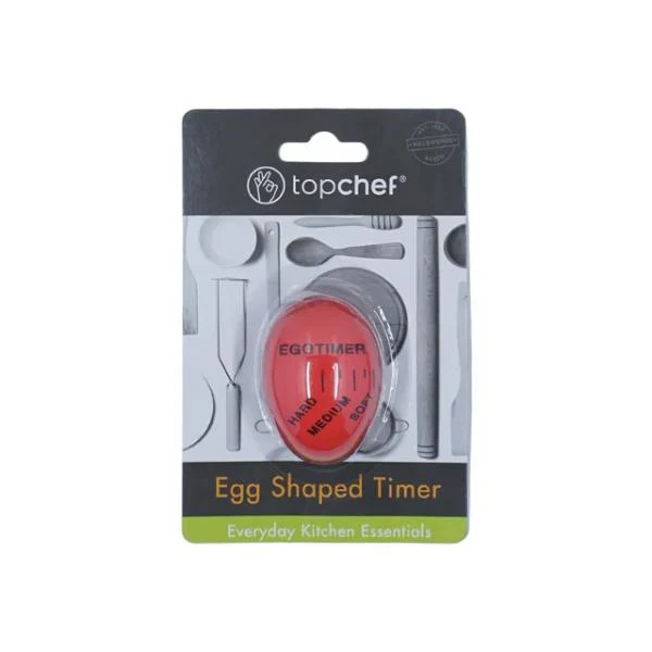 Red Egg Shape Timer - 5.7cm x 5cm x 3cm