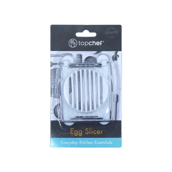 White Egg Slicer - 10.5cm x 8cm x 2.6cm