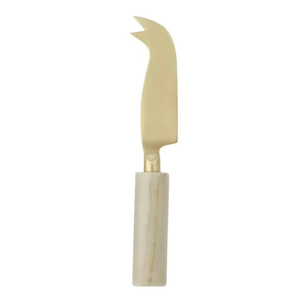 Eli Marble Green & Gold Cheese knife - 15cm