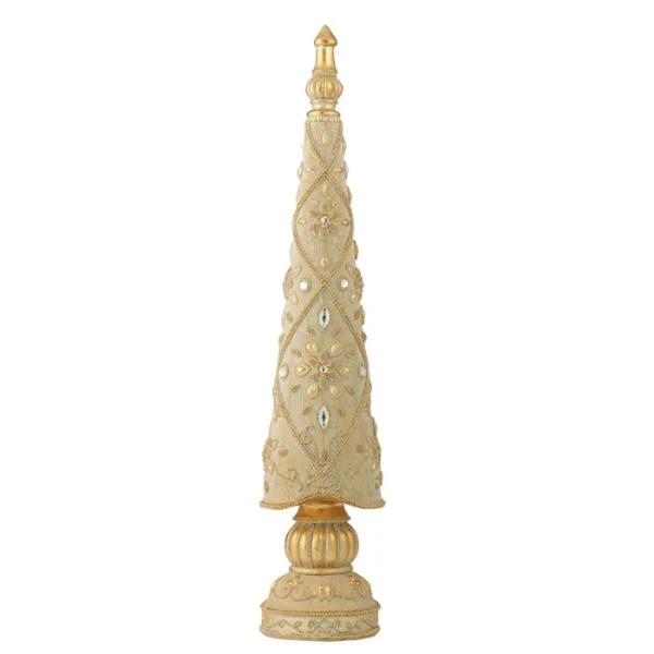 Embelished Tree Resin 14x67cm Gold
