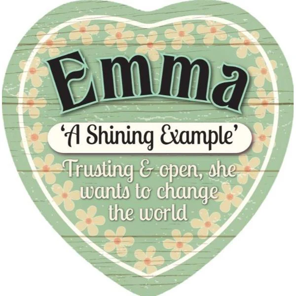 Ceramic Emma Heart Magnet