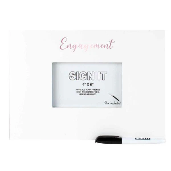 Engagement Signature With Marker - 10.16cm x 15.24cm
