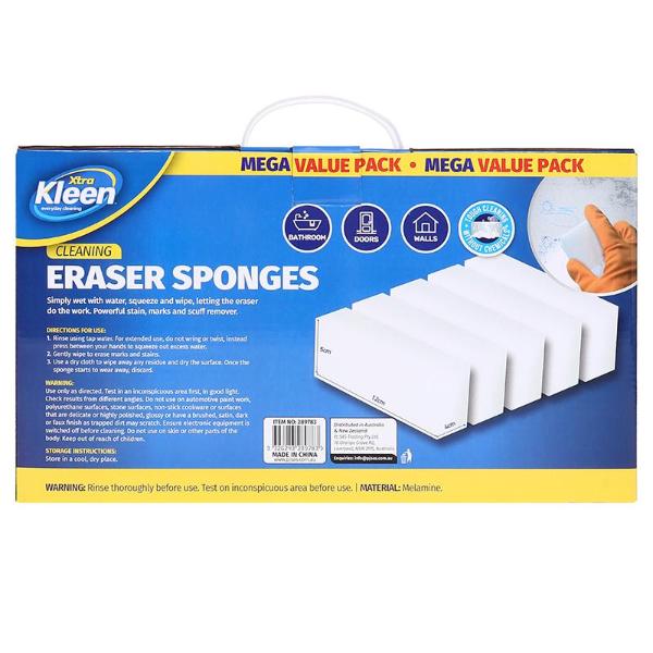 24 Pack Mega Value Eraser Sponge - 12cm x 4cm x 5cm - Image 3