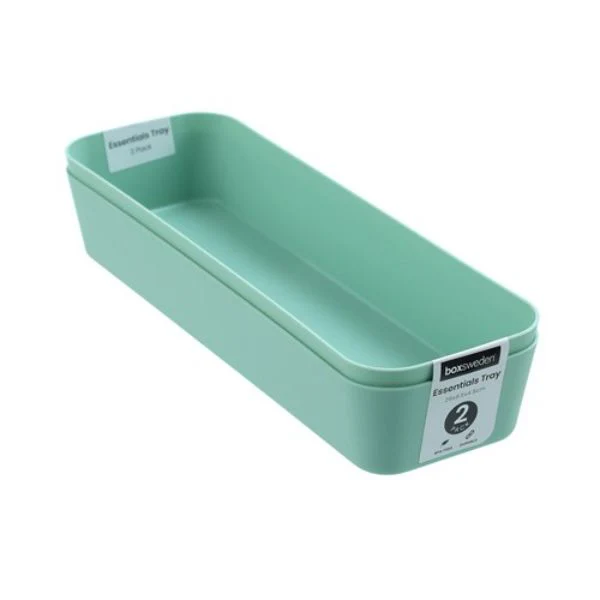 2 Pack Essentials Sort Tray - 26cm x 8.5cm x 4.5cm - Image 4