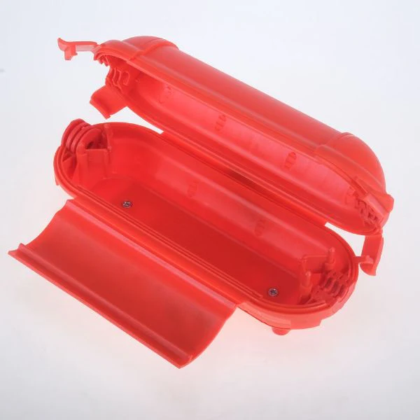 Red IP44 Rated Mains Plug & Socket Protector Case - 21cm x 8cm - Image 4