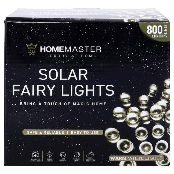 8 Functions Warm White Solar Led Fairy Lights - 49.5cm - Image 4