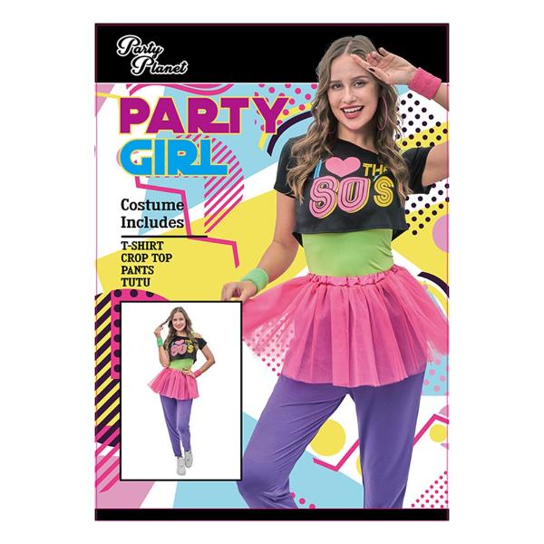 80s Fame Party Girl Costume - Medium - Image 3