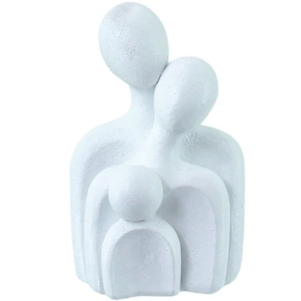 White Family Bust - 8.5cm x 13cm