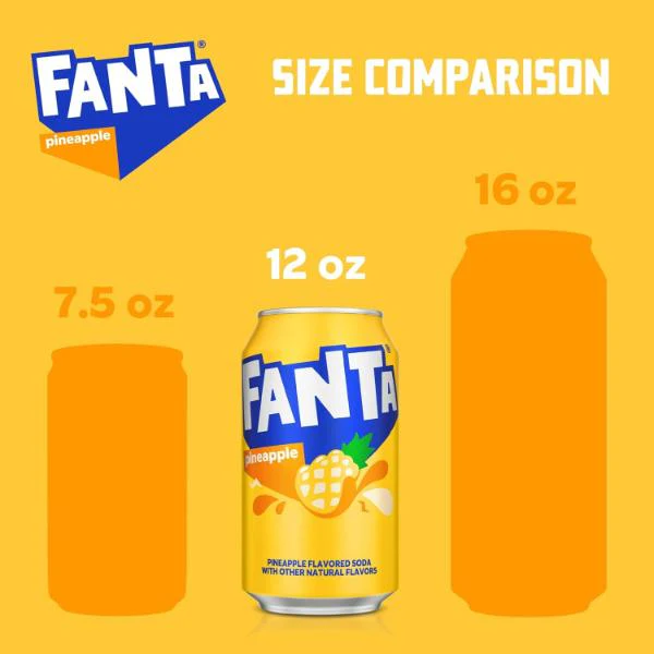 Fanta Pineapple 355ml - Image 5