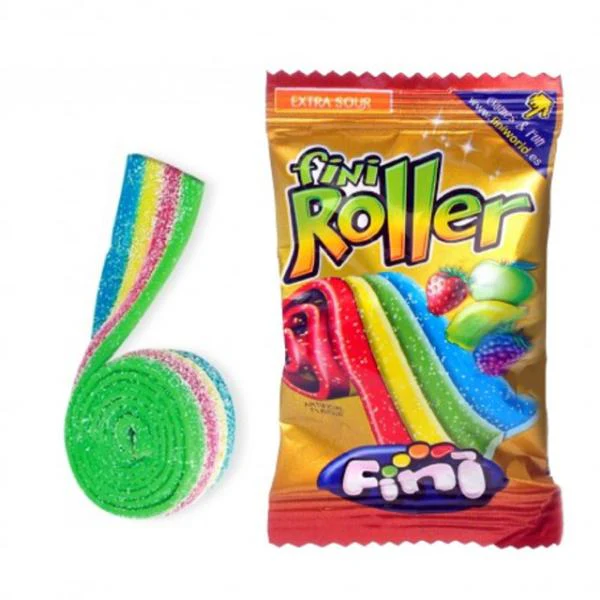 Fini Rainbow Extra Sour Roller Belt - 20g