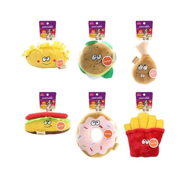 Assorted Fast Food Plush Pet Toy - Image 2