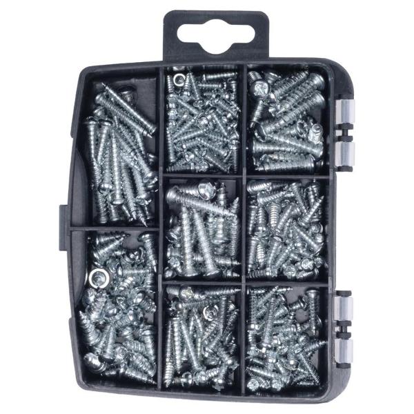 230 Pack Fasteners & Fixings Countersunk Chipboard MDF Screws In Storage Case - Image 3