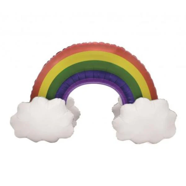 Standing Air Rainbow Clouds Shape Foil Balloon - 60cm x 103cm x 53cm