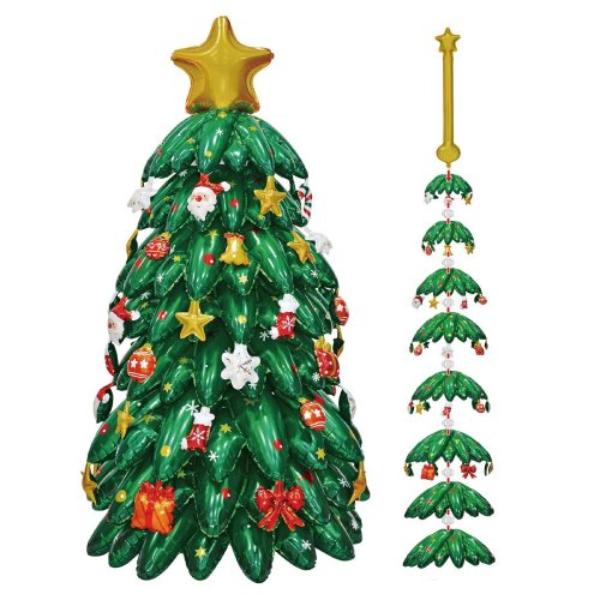 Standing Airz Christmas Tree Shape Balloon - 124cm - Image 2
