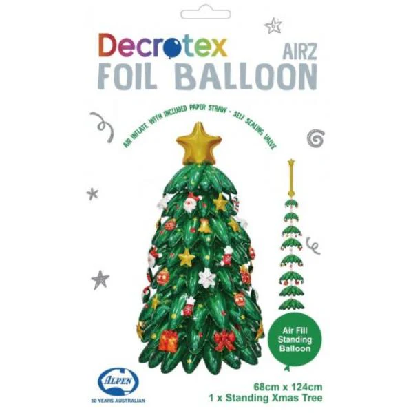 Standing Airz Christmas Tree Shape Balloon - 124cm - Image 3