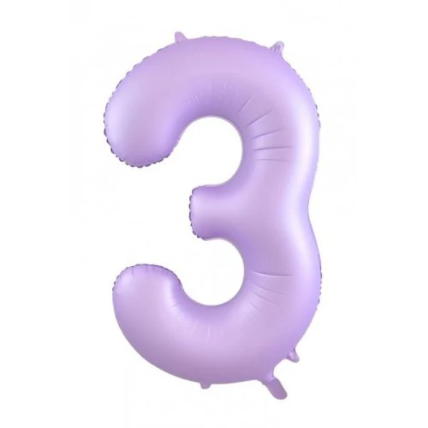 Matt Lilac Decrotex Foil Balloon #3 - 86cm