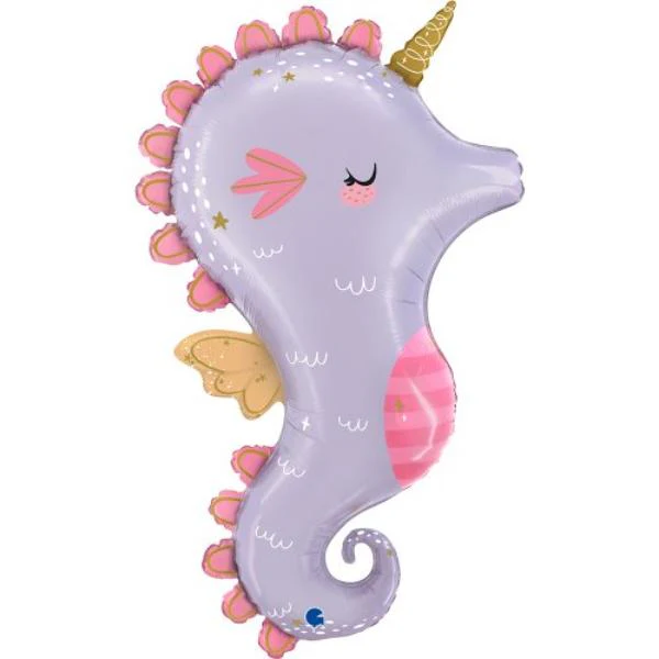 Magical Seahorse Shape Foil Balloon - 106cm