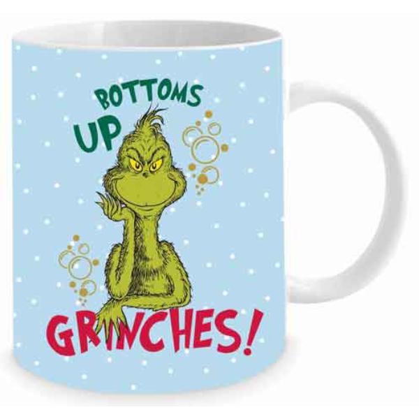 Bottoms Up Grinches Mug - 350ml
