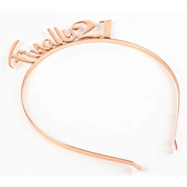 Rose Gold Finally 21 Headband - Image 3