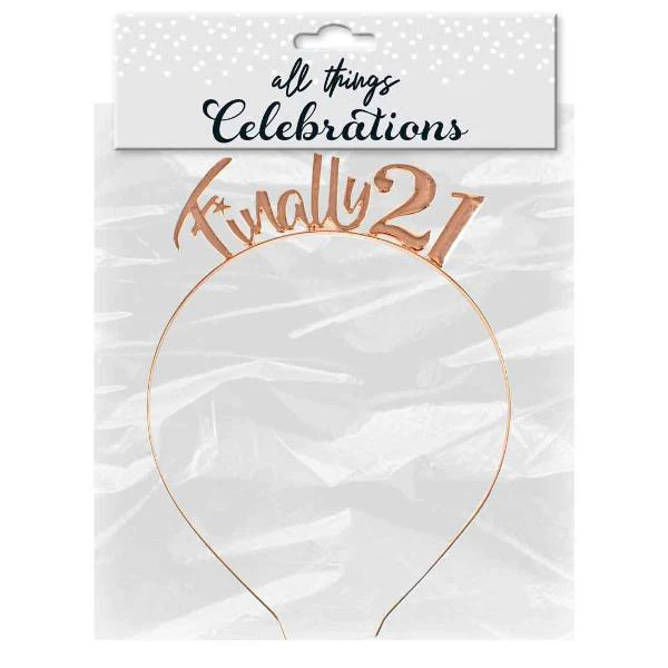 Rose Gold Finally 21 Headband - Image 4