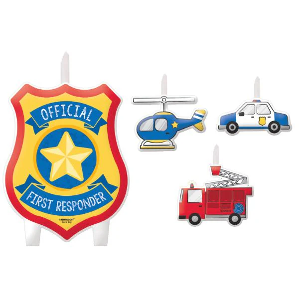 4 Pack First Responders Candle Set
