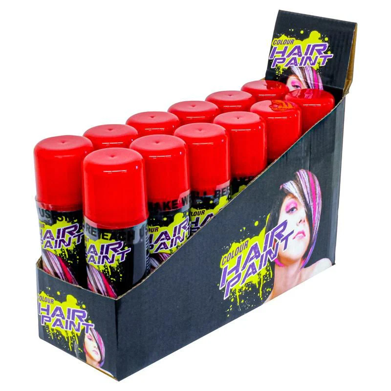 Fluro Red Colour Hair Spray - 125ml - Image 4