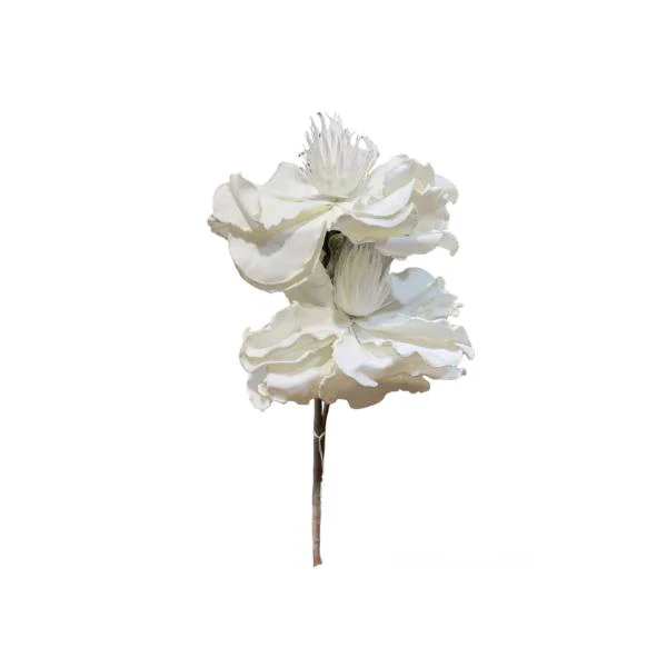 2 Head Foam Rose Spray - 110cm - Image 2
