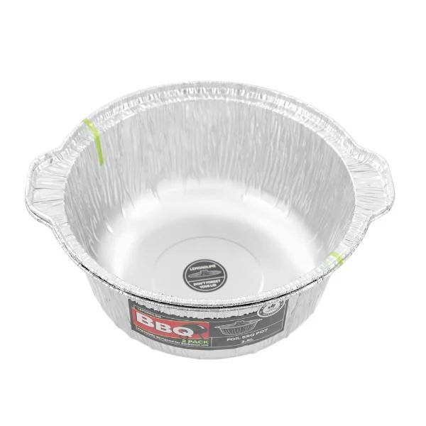 SMALL ROUND FOIL POT WITH LID 29CM - Image 2