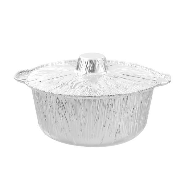 SMALL ROUND FOIL POT WITH LID 29CM - Image 5