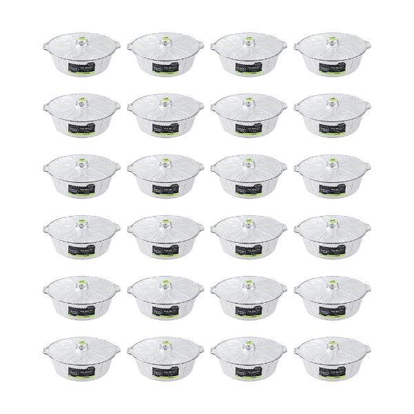 Lemon & Lime Larger Super Thick And Strong 8L Foil Bbq Pot With Lid - 39cm - Image 5