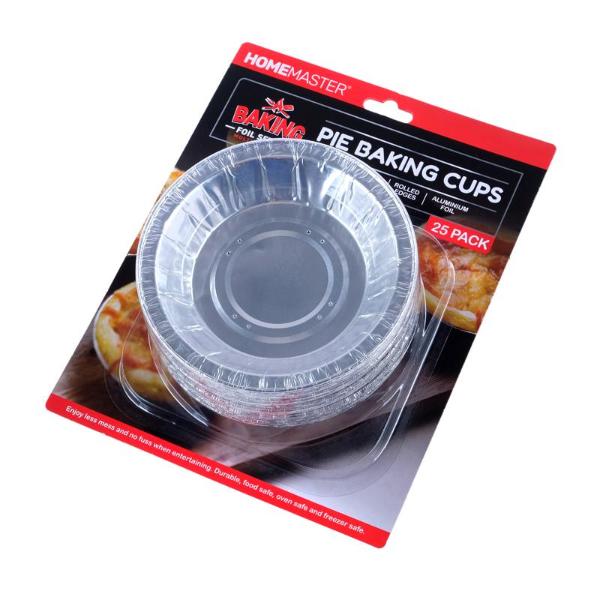 25 Pack Foil Pie Baking Cups - 11.5cm x 3cm - Image 3