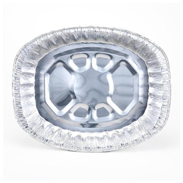Large Oval Roaster Foil Tray - 45.2cm x 36.4cm x 8.5cm - Image 2