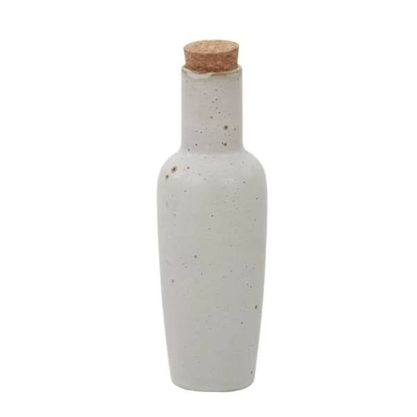 White Francis Ceramic Oil Bottle - 21cm x 7cm x 7cm