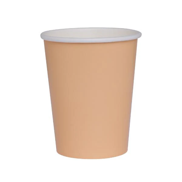 20 Pack Peach Orange Paper Cup - 260ml