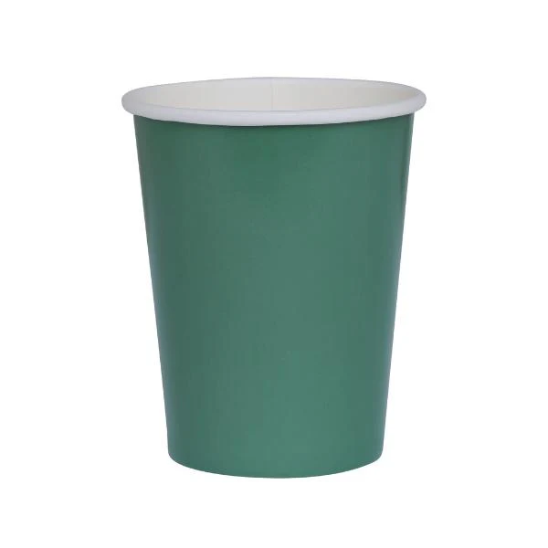 20 Pack Sage Green Paper Cup - 260ml