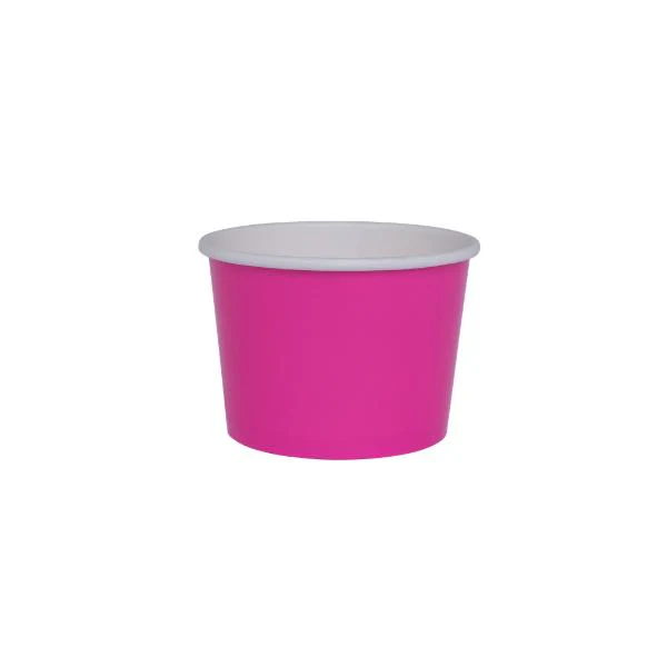 10 Pack Flamingo Gelato Paper Cup - 7.3cm x 6cm x 5.2cm