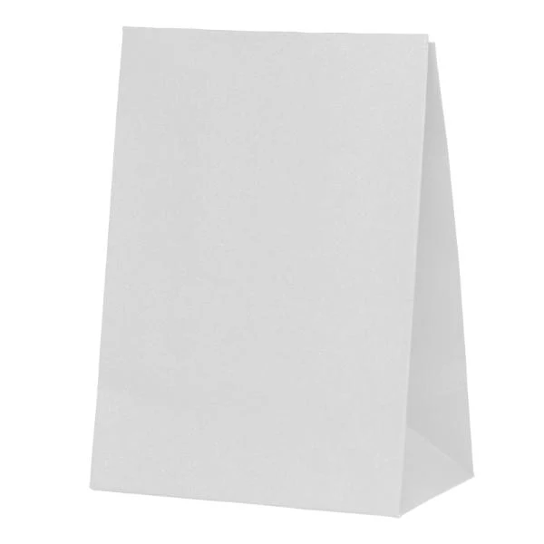 10 Pack White Paper Bag - 18cm x 13cm x 8cm