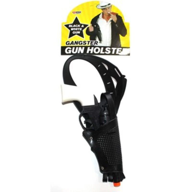 Funkiwi Black & White Ganster Gun & Holster