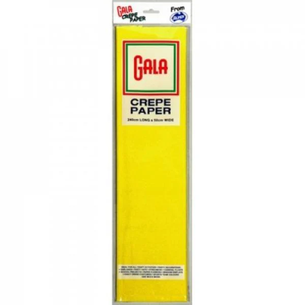 Canary Yellow Gala Crepe Paper