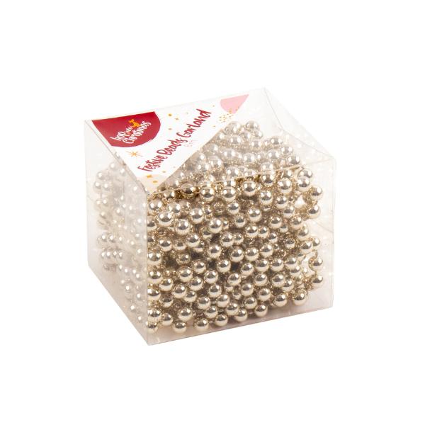 Christmas Champagne Garland With Beads - 800cm
