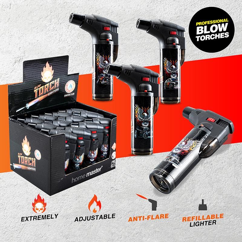 Muscle Car Design Refillable Blow Torch Gas Lighter - 7cm x 12cm - Image 3