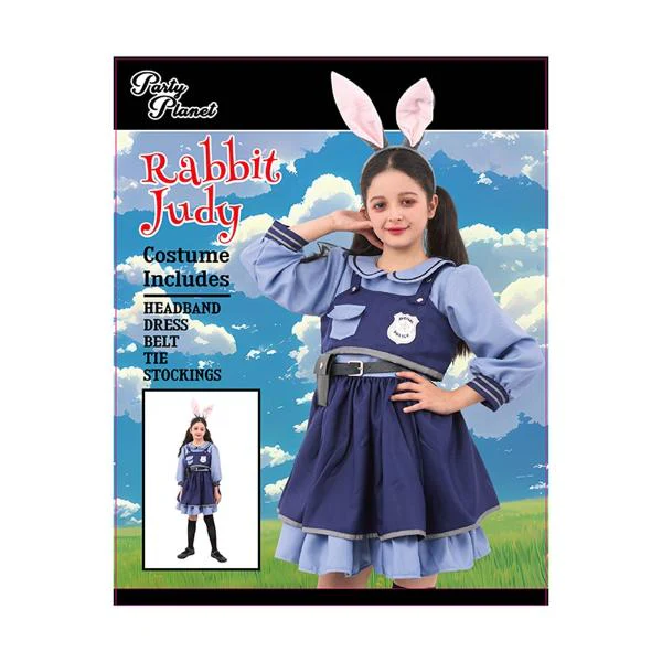 Rabbit Judy Girls Costume - 9 - 10 Years - Image 3