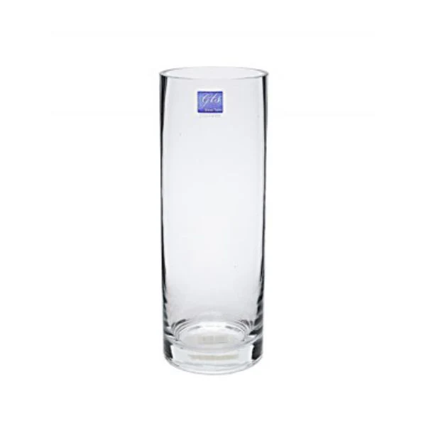 Cylinder Clear Glass Vase - 9cm x 25cm