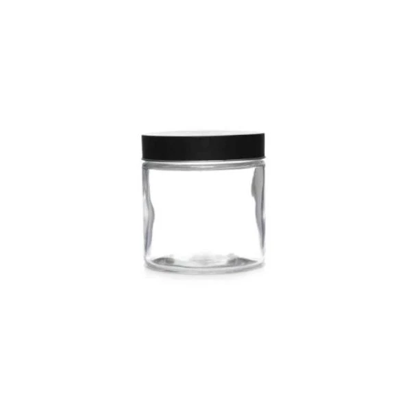 Black Lid Glass Jar - 750ml