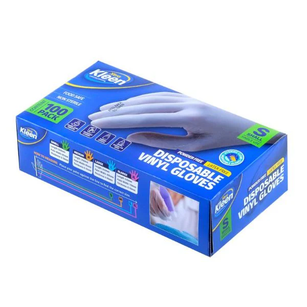 100 Pack Small Vinyl Disposable Gloves - Image 5