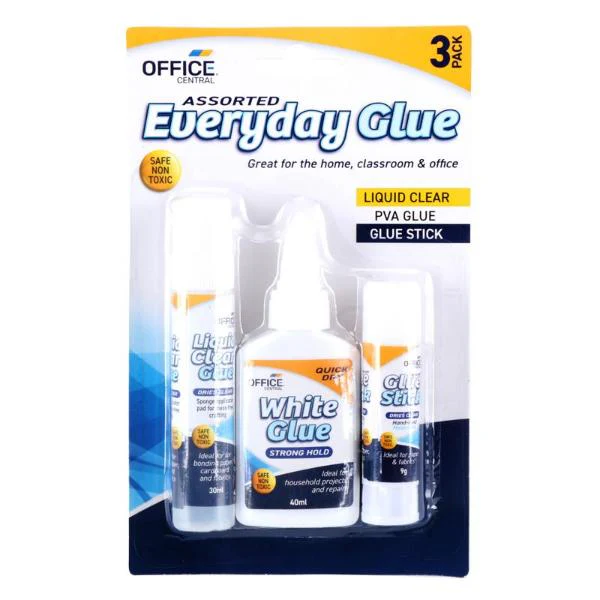 Glue Assorted 3pce